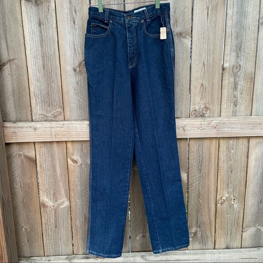 Calvin Klein Jeans Vintage Denim Stone Washed Juniors Size 9 USA Made Dead Stock